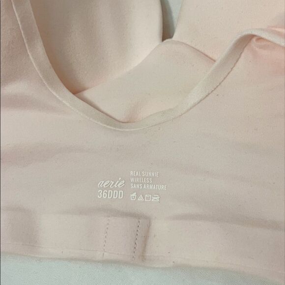 Aerie Real Sunnie Wireless Lightly Lined Bra Ballet Pink Size 36 DDD NWOT - Picture 5 of 5